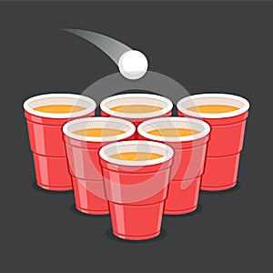 Beer Pong cups photo