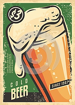 Beer poster wall decor for Irish pub