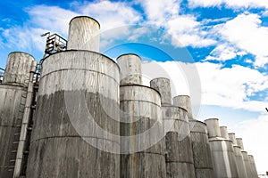 Beer processing and storage silos