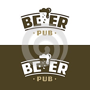 Beer pub logo.
