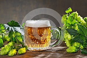 Beer and raw material for beer production