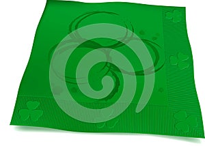 Beer Ring Shamrock Napkin