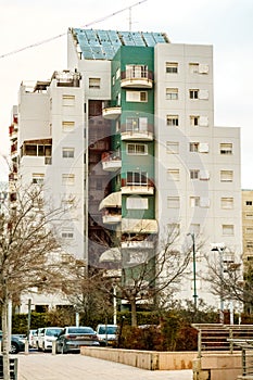 BEER SHEVA, ISRAEL - JANUARY 21, 2018: View on building in Beer Sheva.