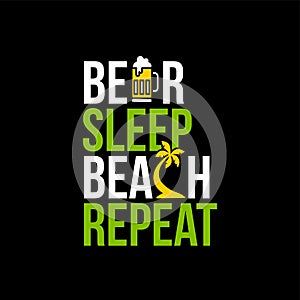 beer sleep beach repeat icon sign photo