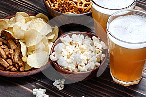 Beer snacks on img