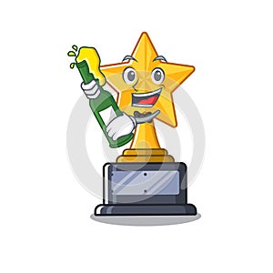 With beer star shaped cartoon the toy trophy