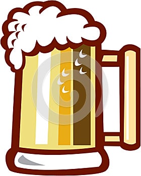 Beer Stein Isolated Retro