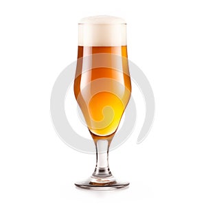 Beer in a stout glass on a white background. Mugs with drink like Ipa, Pale Ale, Pilsner, Porter or Stout