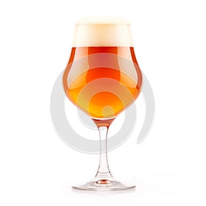 Beer in a stout glass on a white background. Mugs with drink like Ipa, Pale Ale, Pilsner, Porter or Stout