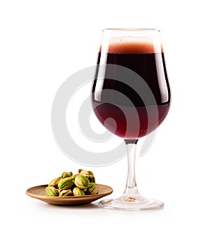 Beer in a stout glass on a white background. Mugs with drink like Ipa, Pale Ale, Pilsner, Porter or Stout