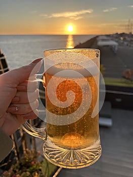Beer sunset