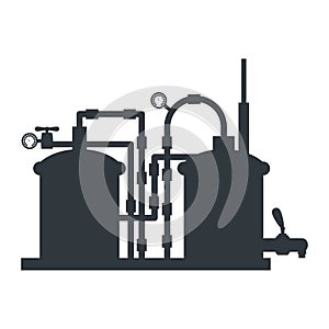 beer tanks icon image design