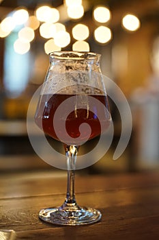 Beer in Teku glass