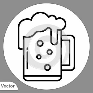 Beer vector icon sign symbol