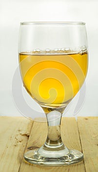 Beer in water goblet