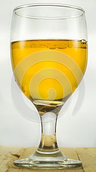 Beer in water goblet