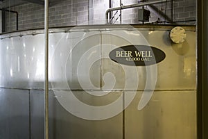 Beer well in distillery photo