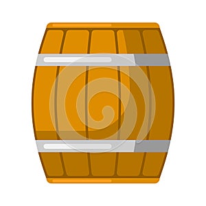 Beer wooden barrel. Beer festival or Oktoberfest.