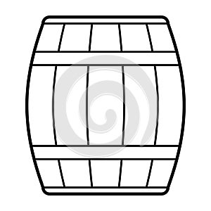 Beer wooden barrel. Beer festival or Oktoberfest.