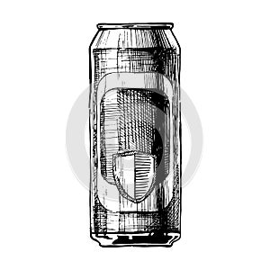 Vector illustration of beverage can