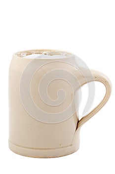 Beercup with beer isolated