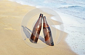 Beers on the beach - summer icon Greece