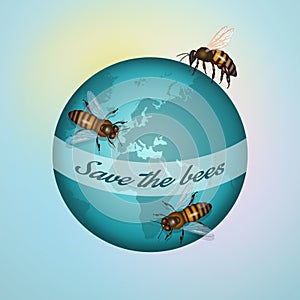 Bees are in danger in the world