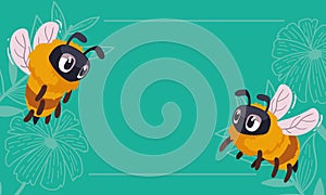 bees flying in frame