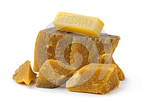 Bees Wax Beeswax Raw and Unpurified as it Comes Out of Hive, Melted and Broken into Pieces or Bits, in a Form of Heap or