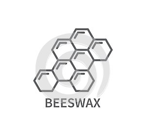 Beeswax Candle Vector Line Icon