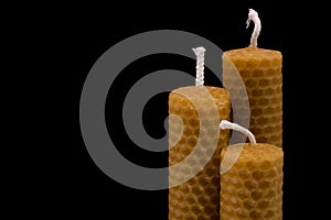 Beeswax candles