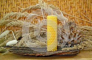 Beeswax candles