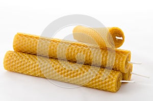 Beeswax candles