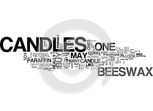 Beeswax Candles Word Cloud