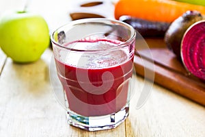 Beet ,Carrot and Apple juice