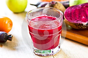 Beet ,Carrot and Apple juice