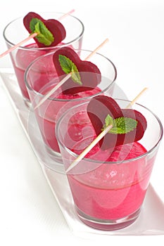 Beet gazpacho, gaspacho