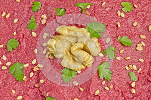 Beet hummus