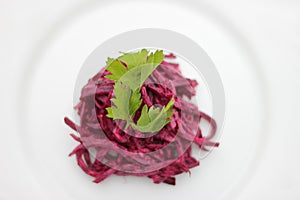 Beet salad with parsley