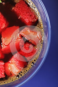 Beet soup with sippets