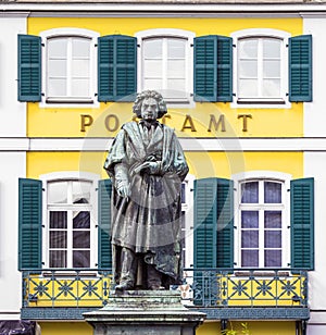 The Beethoven Monument on photo