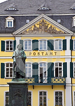 Beethoven Statue in Bonn, Germany.