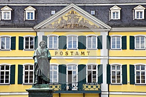 Beethoven Statue in Bonn, Germany.