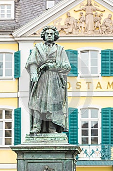 Beethoven Statue and Bonn Main Post Office