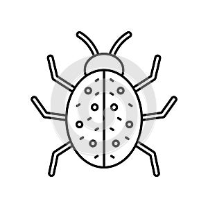 Beetle Line Style vector icon which can easily modify or edit