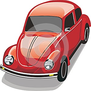 Beetle in red