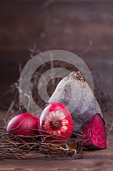 Beetrood easter eggs