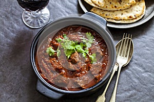 Beetroot and beef curry