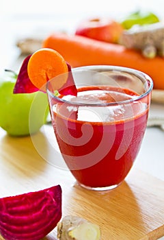 Beetroot with Carrot and apple juice