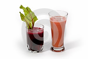 Beetroot and carrot juice